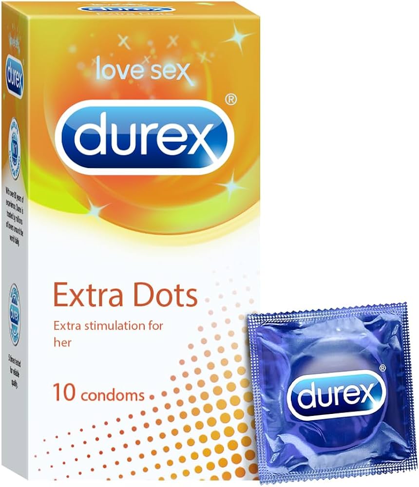 Durex Condom Extra Dots 10pec