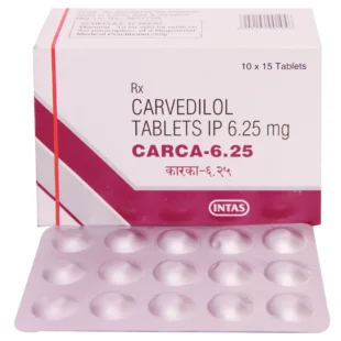 Carca 6.25mg tab 15's