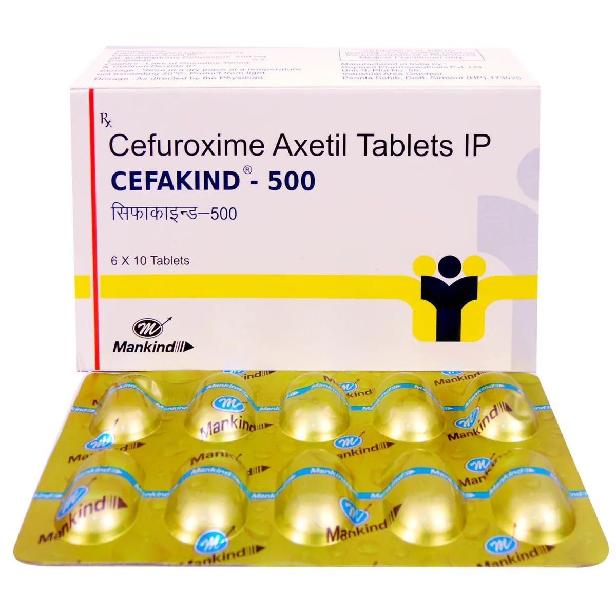 Cefakind 500mg tab 10's
