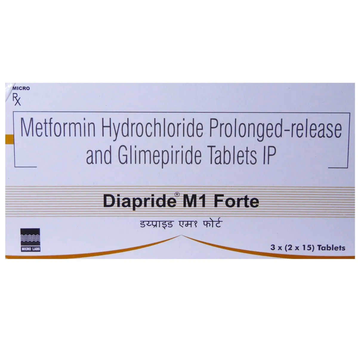 Diapride M1 Forte tab 15's