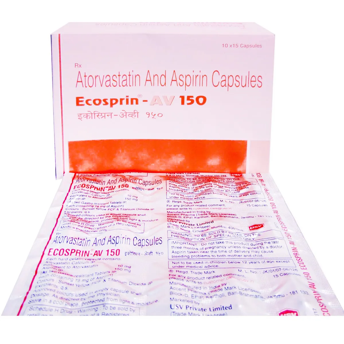 Ecosprin AV 150mg Cap 15's