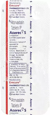 Atorec R 5mg Cap 10's