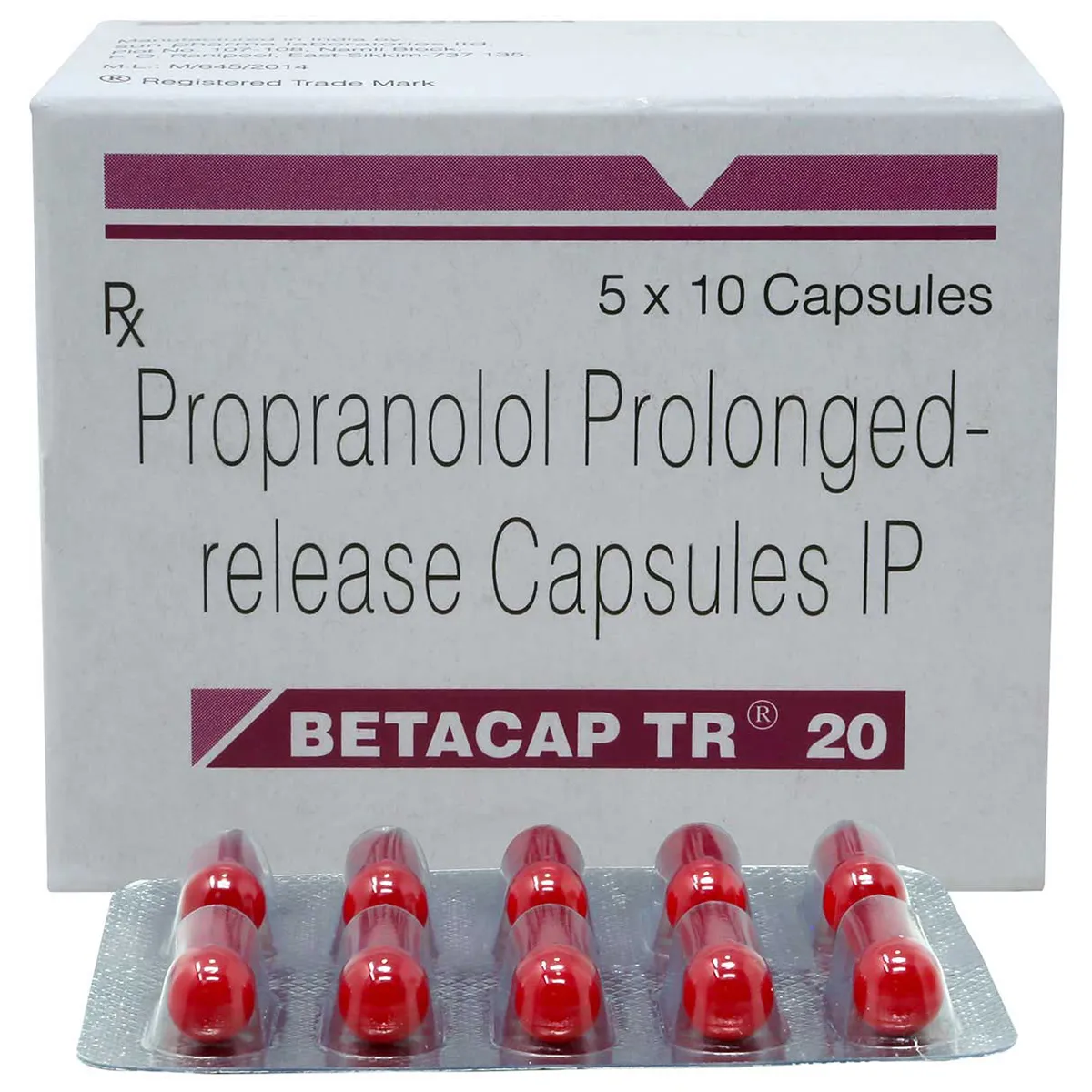 Betacap TR 20mg Cap 10's