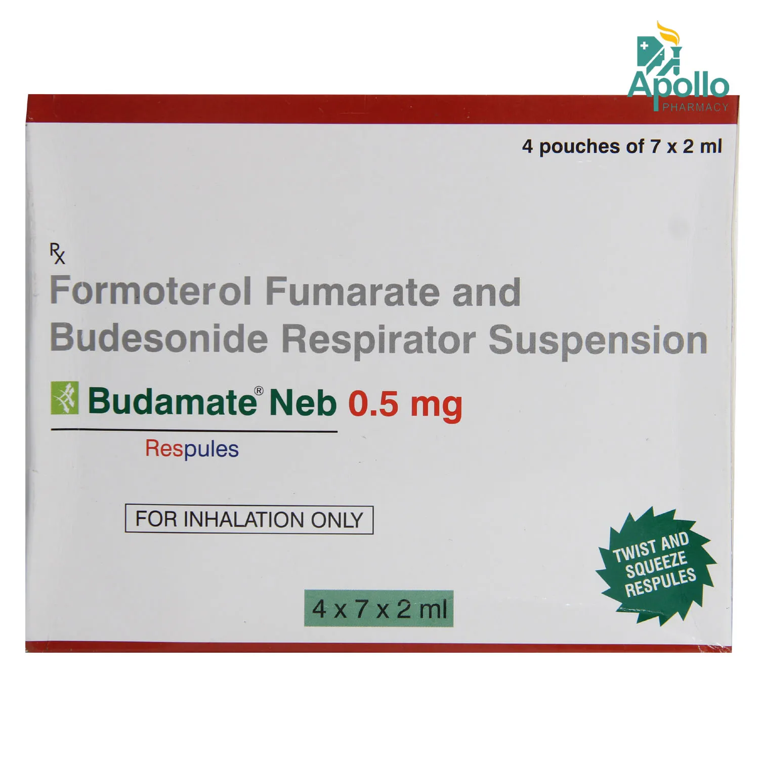 Budamate 0.5mg Respules 1gm