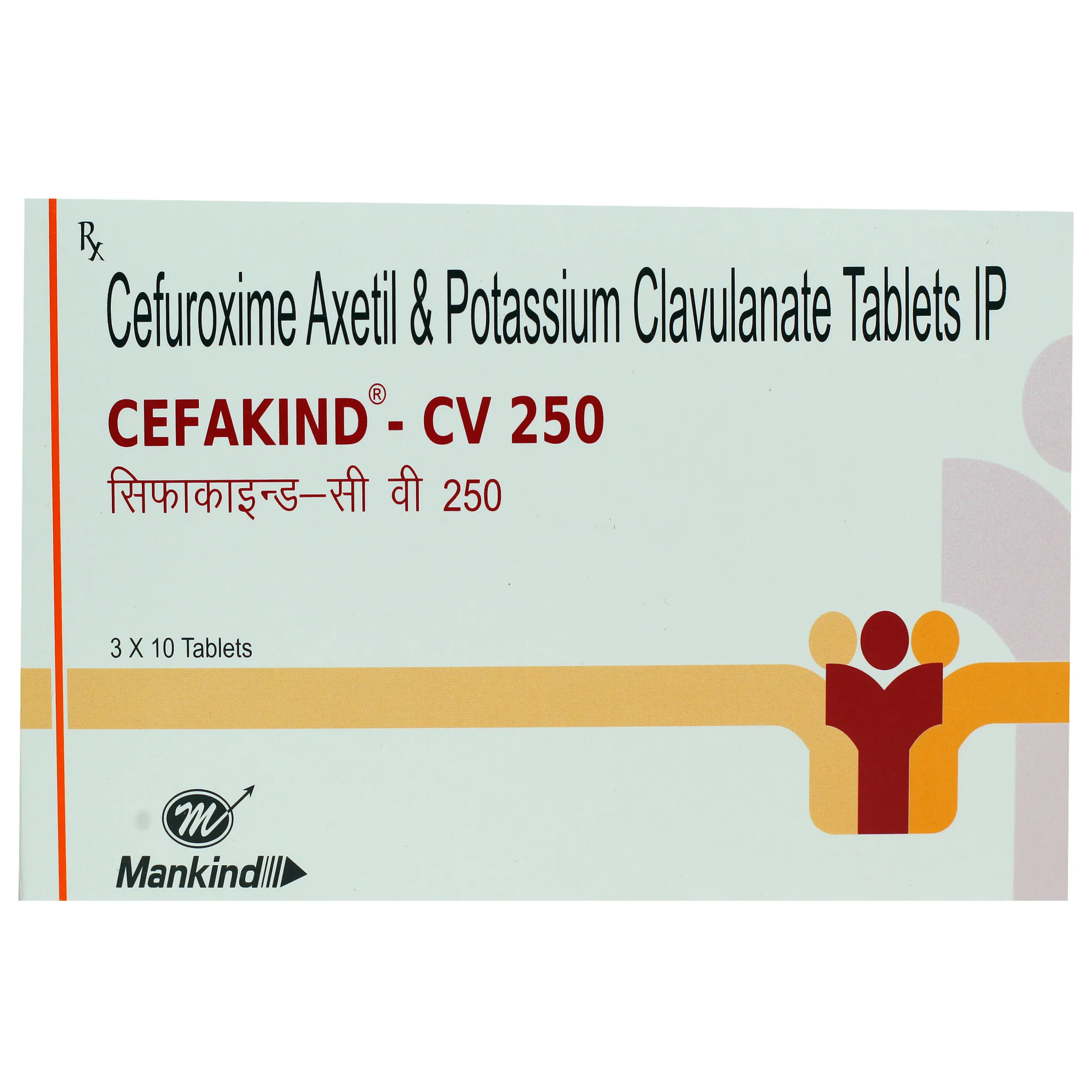 Cefakind CV 250mg Tab 10's