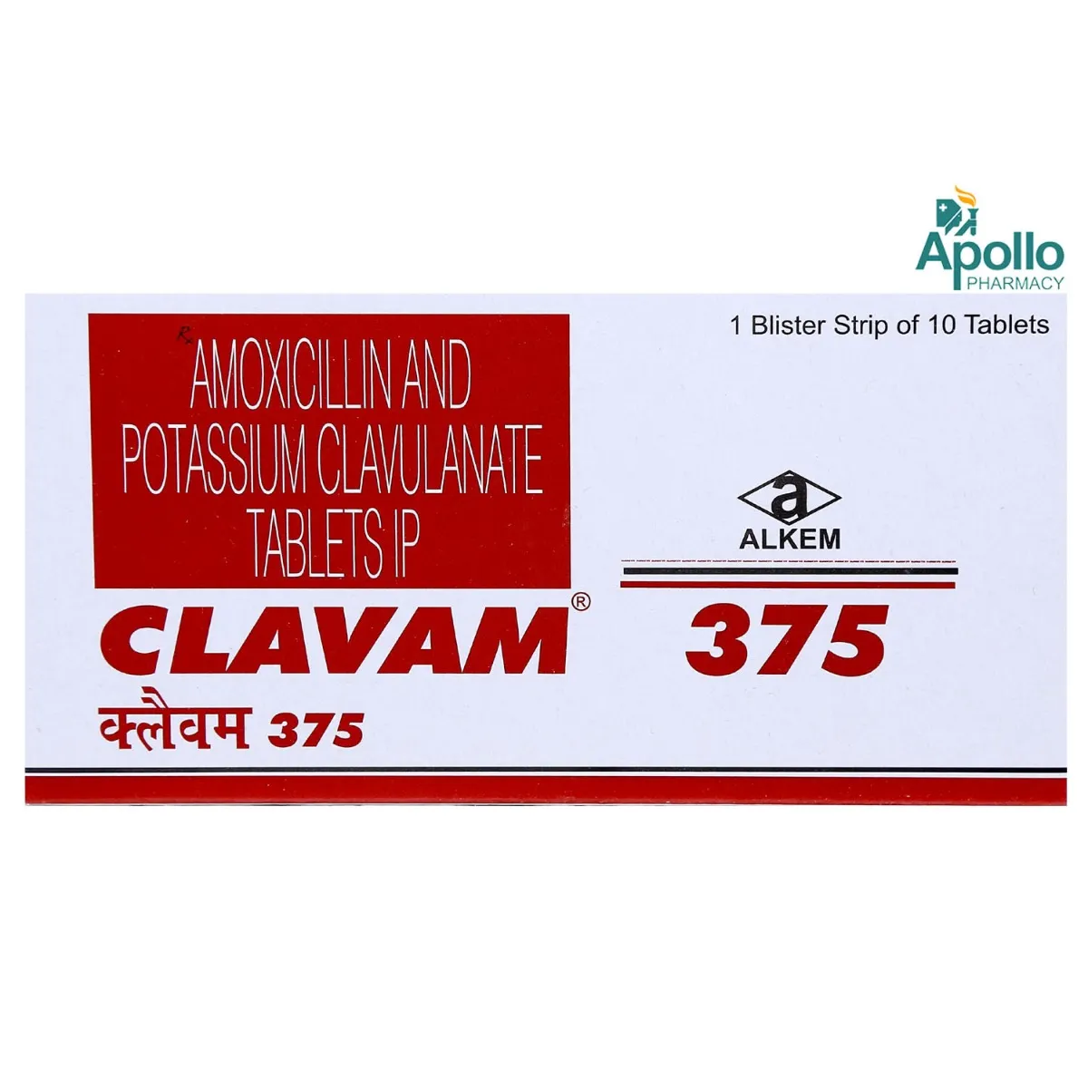 Clavam 375mg Tab 10's
