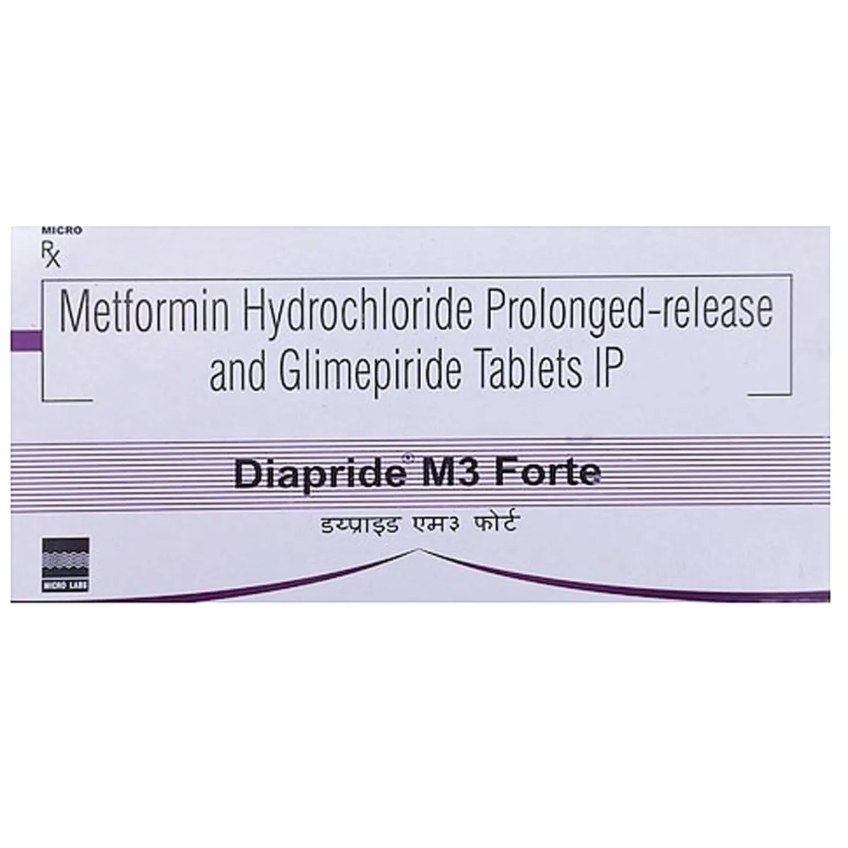Diapride M3 Forte Tab 15's