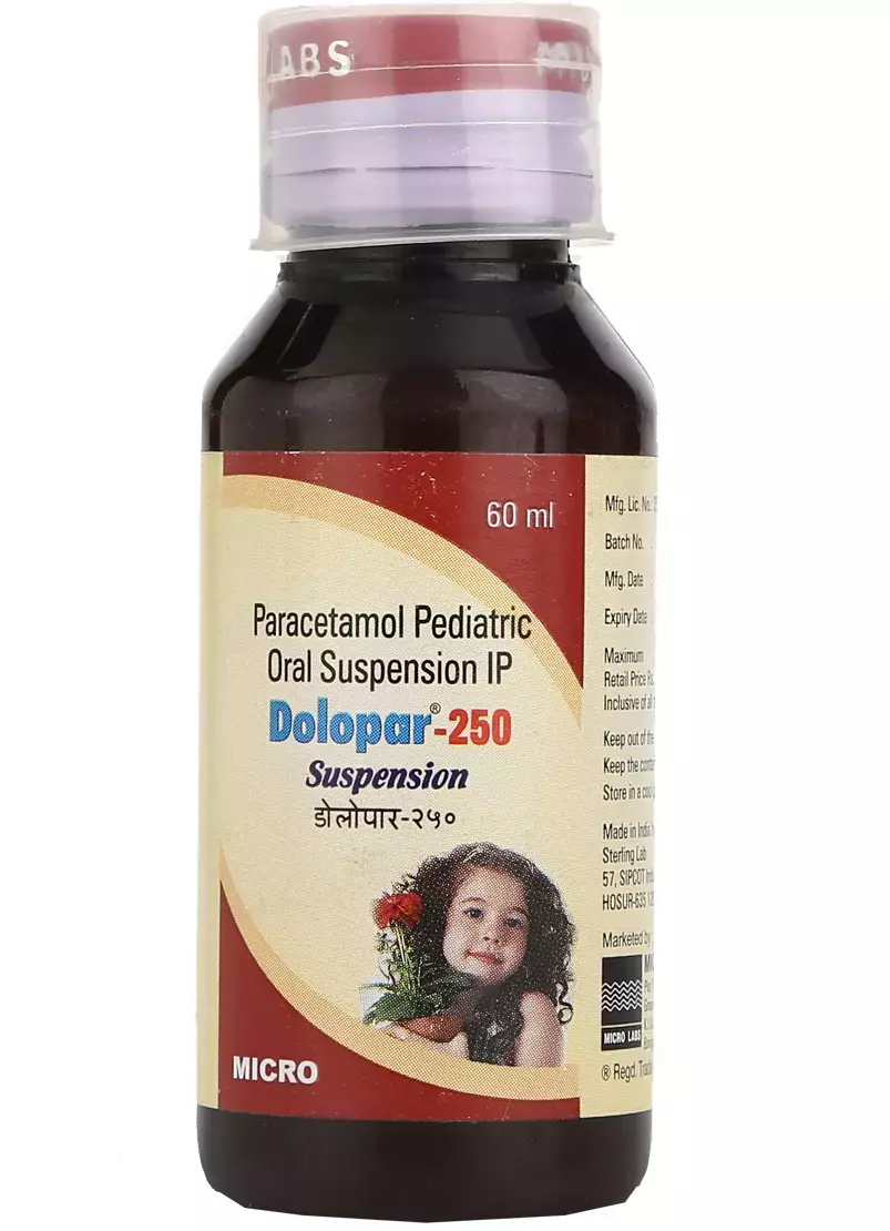 Dolopar 250mg Syrup 60ml