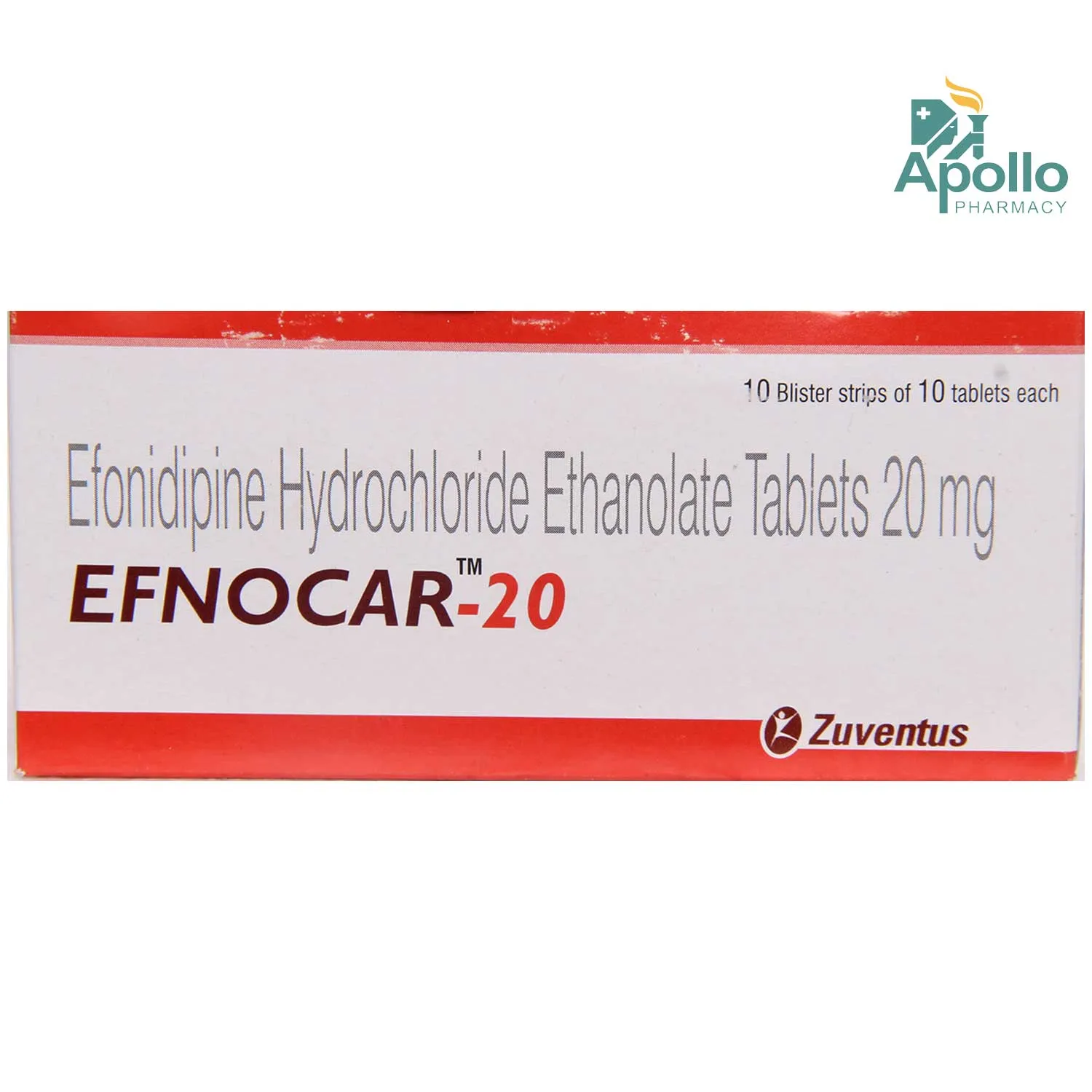 Efnocar 20mg Tab 10's