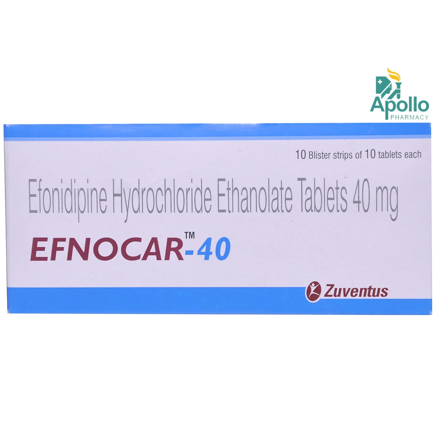 Efnocar 40mg Tab 10's