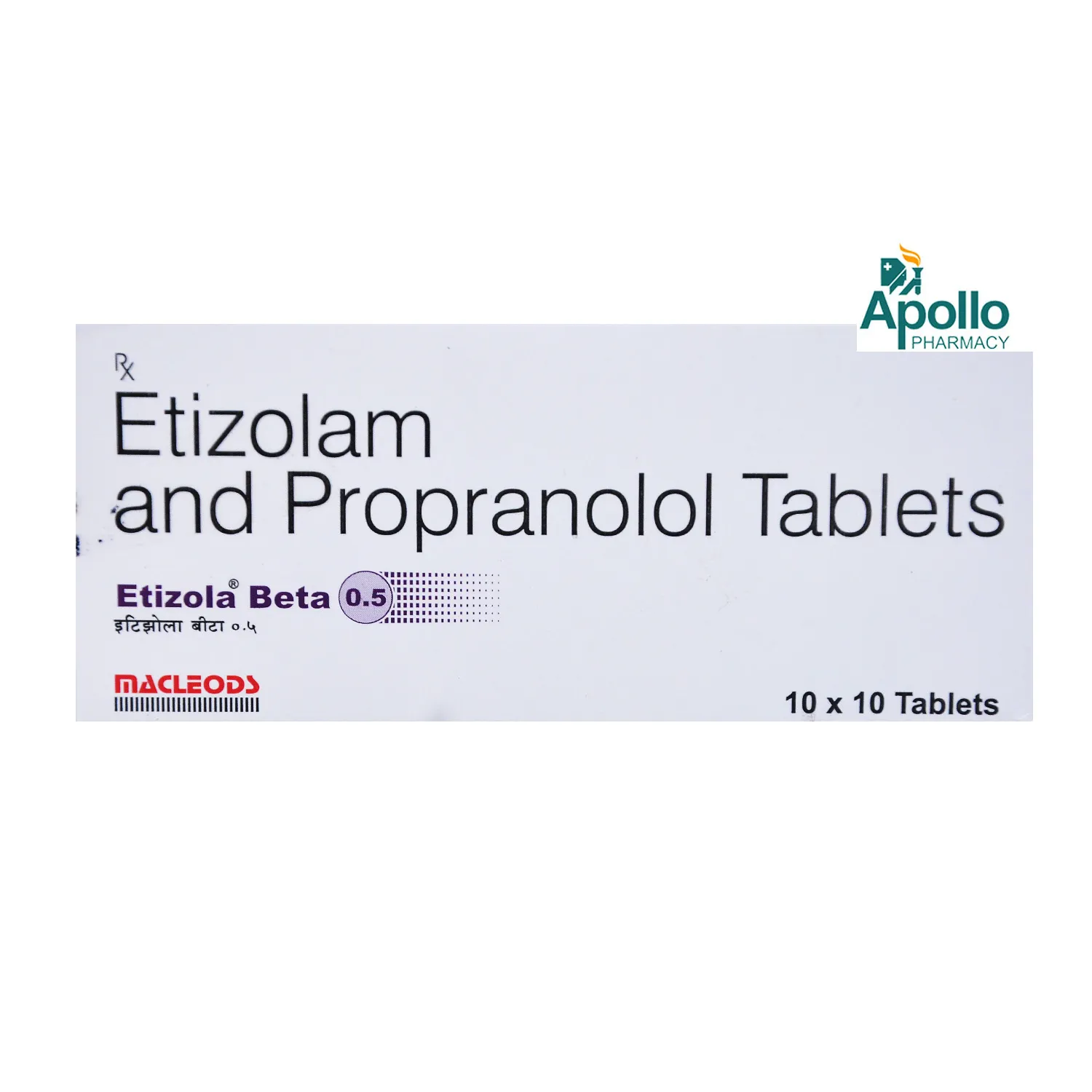 Etizola Beta 0.5mg Tab 10's