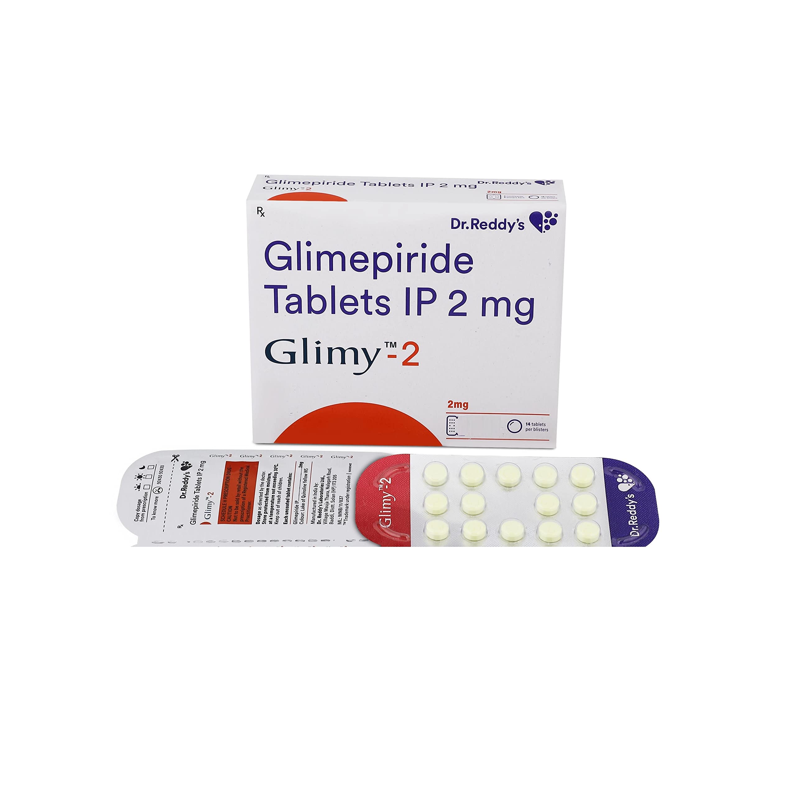 Glimy 2mg Tab 14's