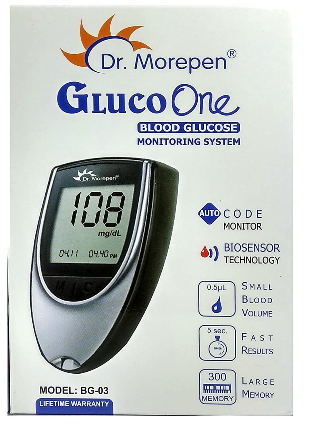 Gluco One BG 03 Monitoring Sys 1's