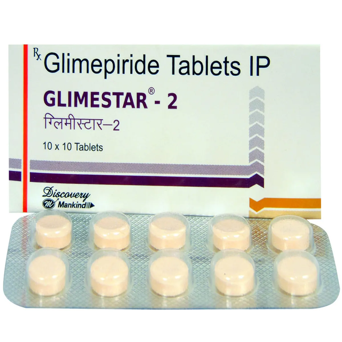 Glimestar 2mg Tab 10's