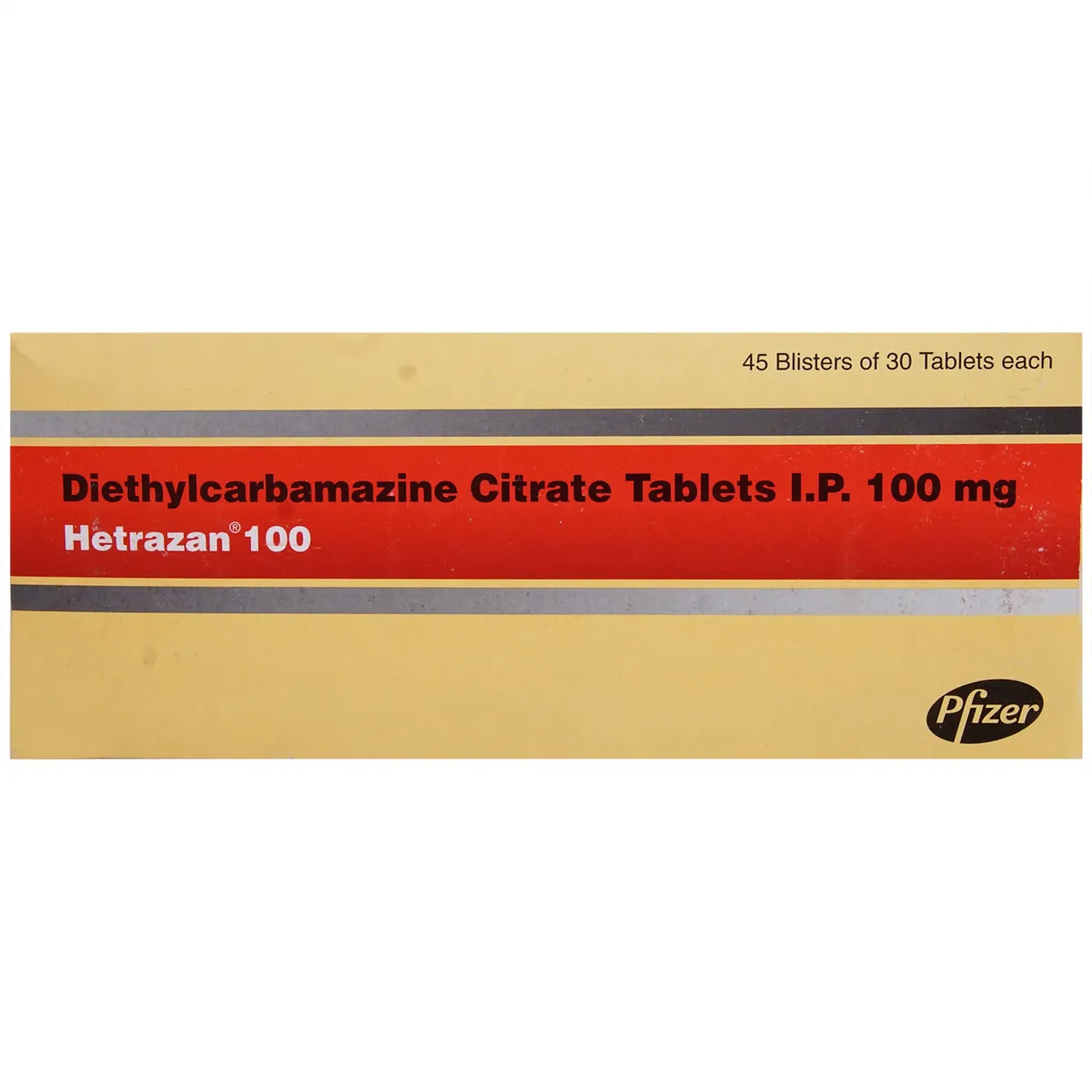 Hetrazan 100mg Tab 30's