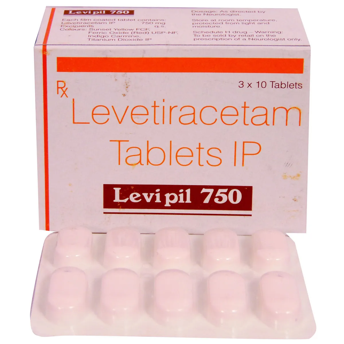 Levipil 750mg Tab 10's