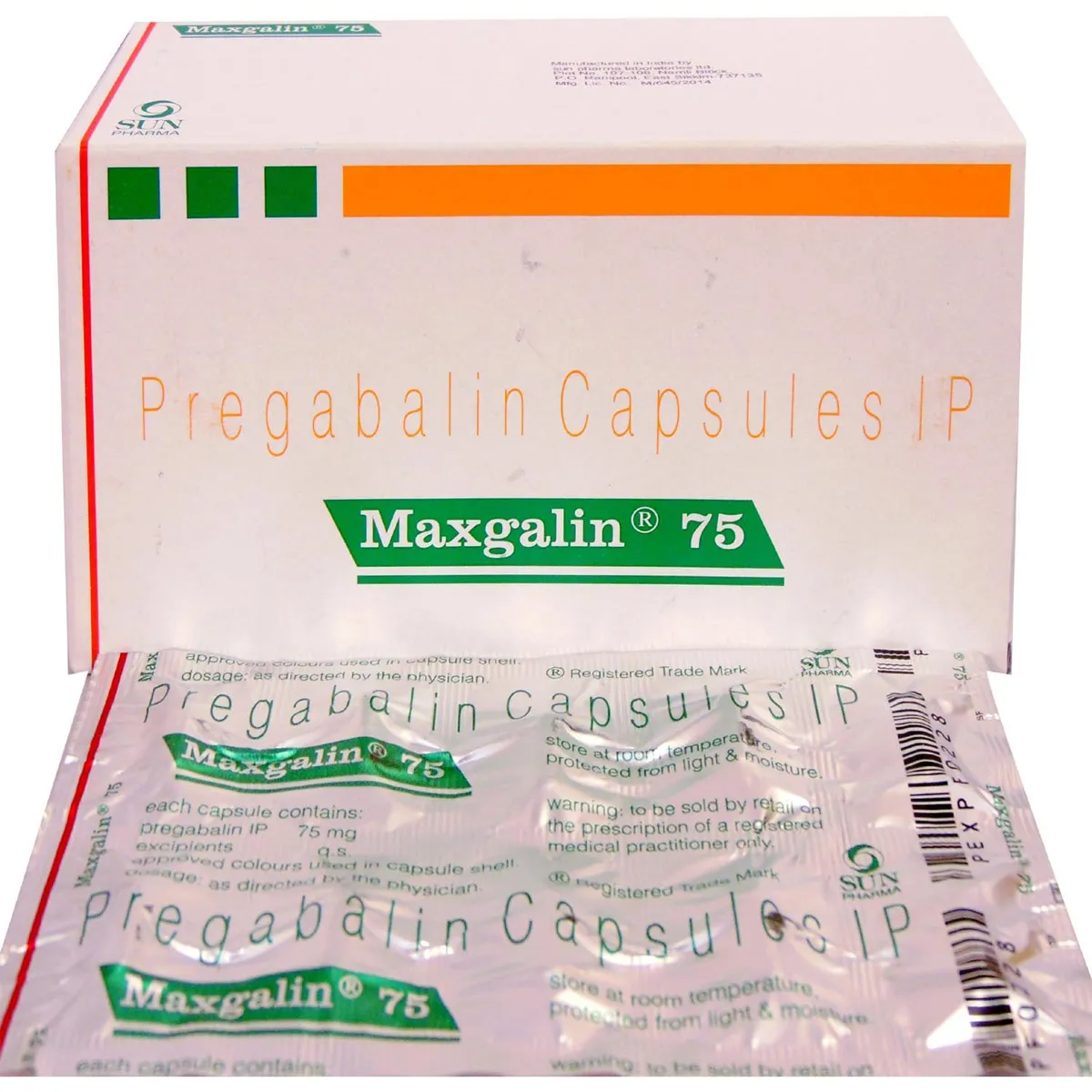 Maxgalin 75mg Cap 10's