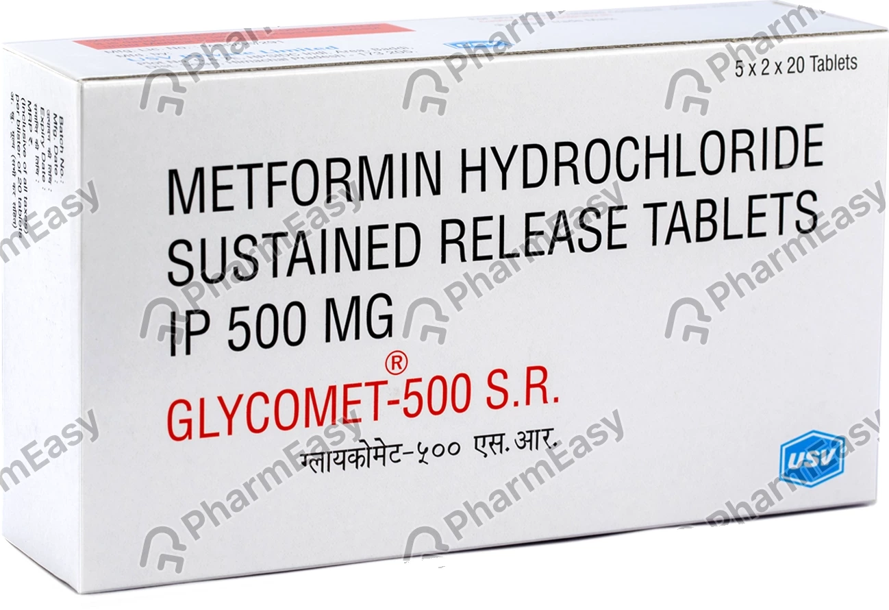 Glycomet SR 500mg Tab 20's