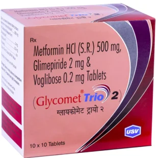 Glycomet Trio 2mg Tab 10's