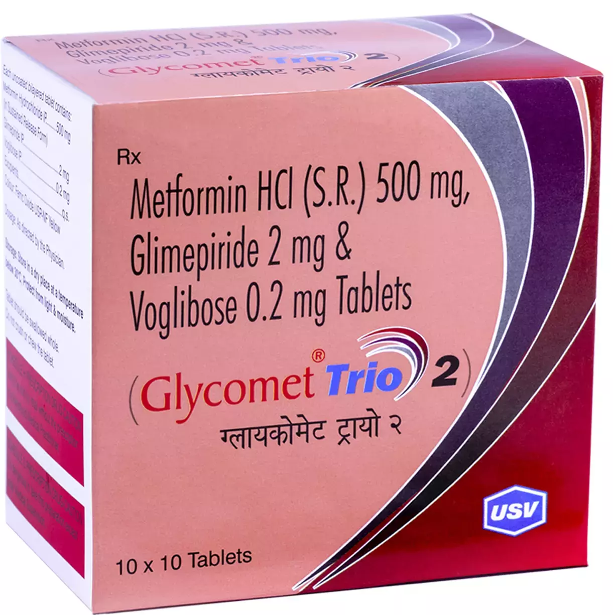 Glycomet Trio 2mg Tab 10's