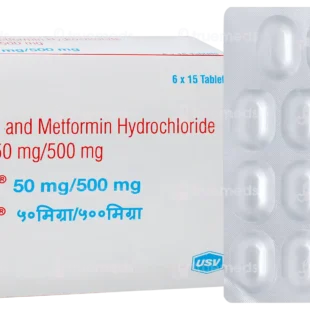 Jalra M 50mg/1gm Tab 15's