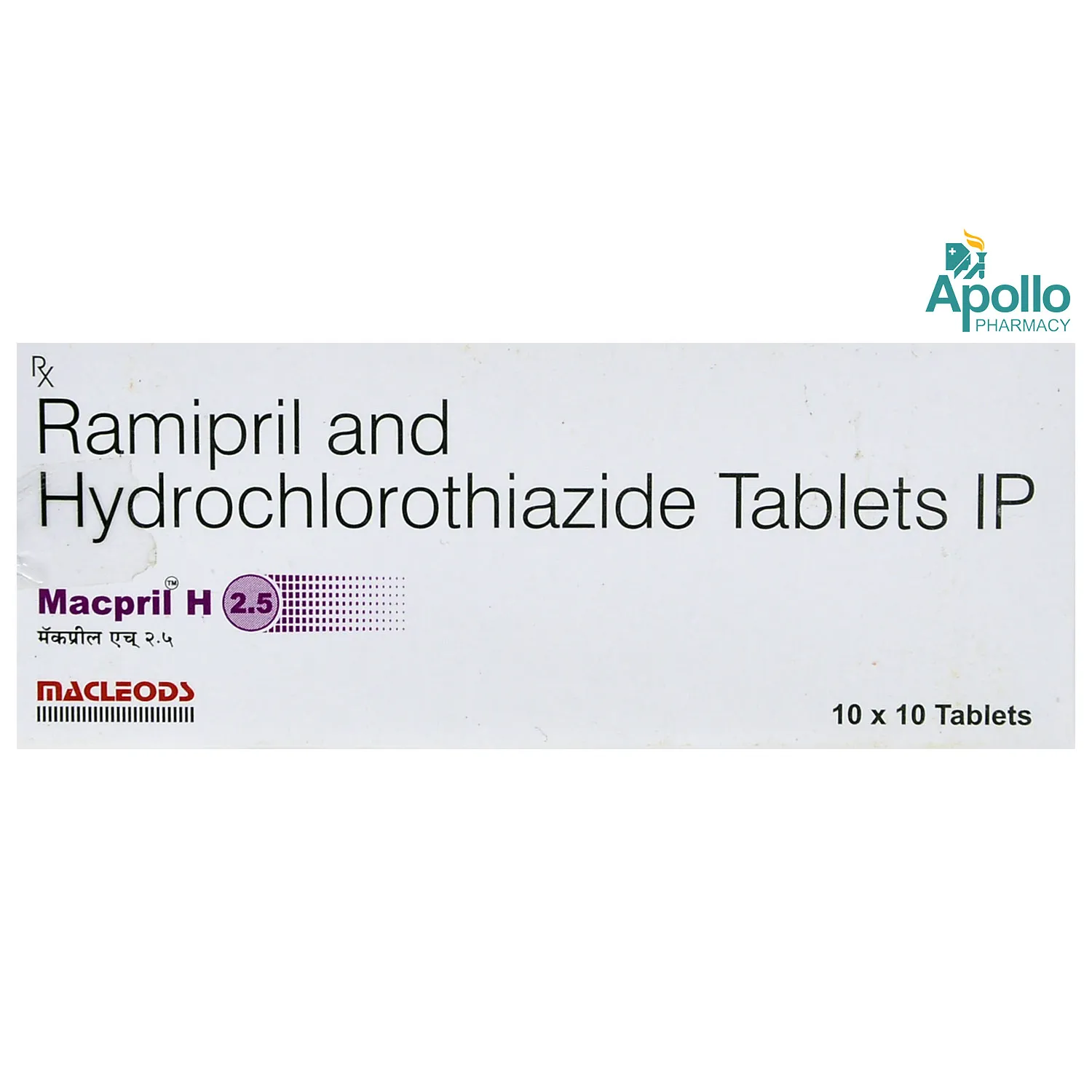 Macpril H 2.5mg Tab 10's