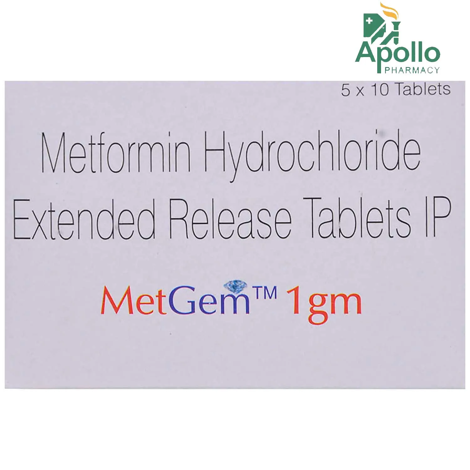Metgem 1gm Tab 10's