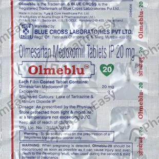 Olmeblu 20mg Tab 15's