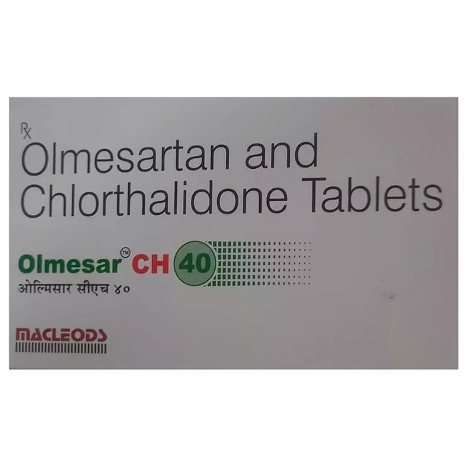 Olmesar CH 40mg Tab 10's