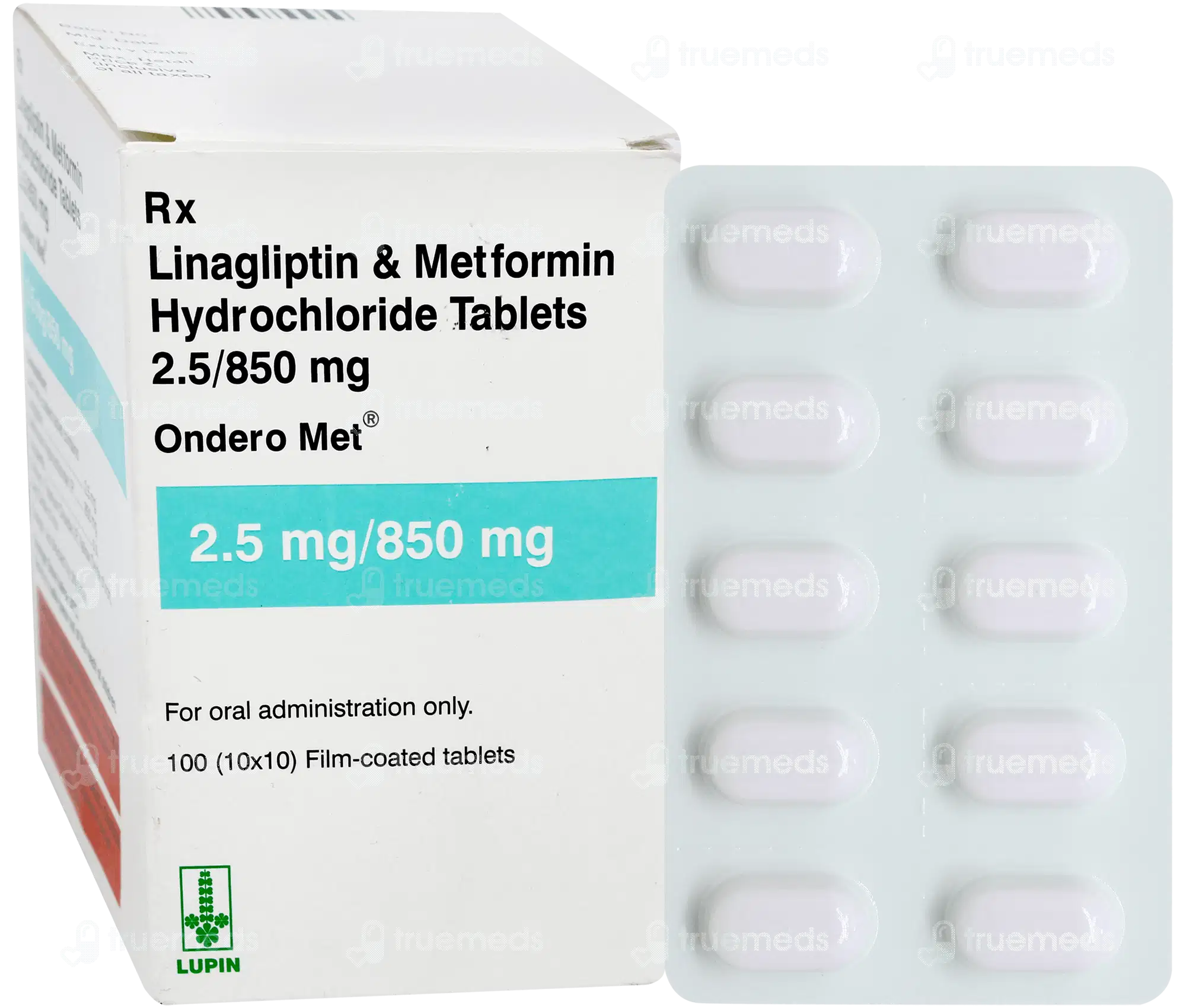 Ondero Met 2.5/850mg tab 10's