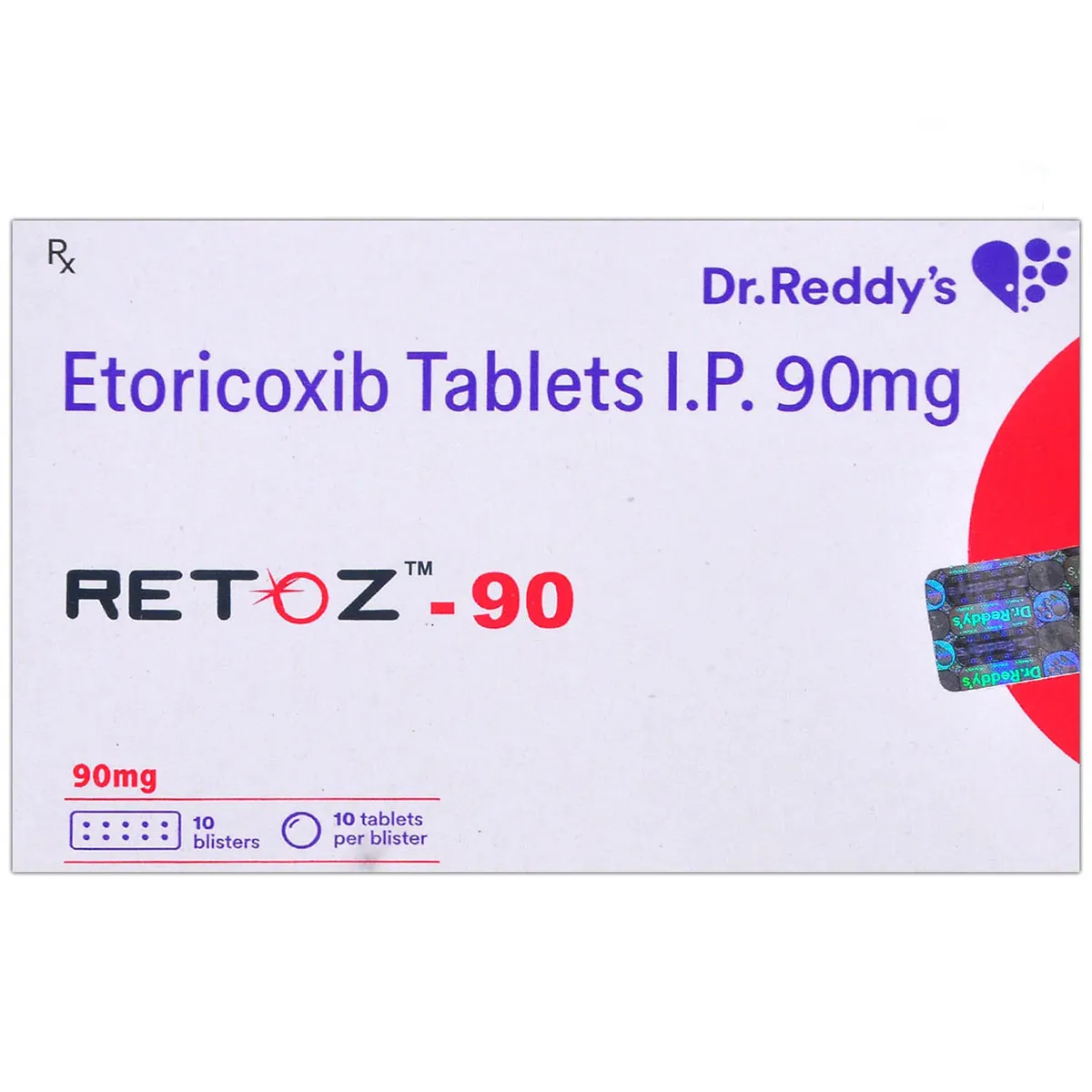 Retoz 90mg Tab 10's